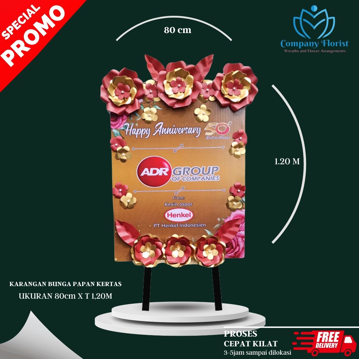 Toko Papan Bunga Kertas Depok Terpercaya – Company Florist